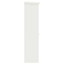 vidaXL Csomagzáró doboz tárolóval Fehér 44,5 x 29 x 110,5 cm Acél