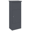 vidaXL Csomagzáró doboz tárolóval Antracit 44,5 x 29 x 110,5 cm Acél