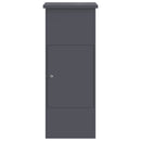 vidaXL Csomagzáró doboz tárolóval Antracit 44,5 x 29 x 110,5 cm Acél