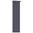 vidaXL Csomagzáró doboz tárolóval Antracit 44,5 x 29 x 110,5 cm Acél