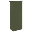 vidaXL Csomagzáró doboz tárolóval Oliva zöld 44,5 x 29 x 110,5 cm Acél