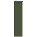 vidaXL Csomagzáró doboz tárolóval Oliva zöld 44,5 x 29 x 110,5 cm Acél