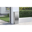 vidaXL Csomagzáró doboz Ezüst 44,5 x 29 x 110,5 cm Rozsdamentes acél