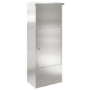 vidaXL Csomagzáró doboz Ezüst 44,5 x 29 x 110,5 cm Rozsdamentes acél
