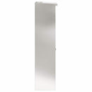 vidaXL Csomagzáró doboz Ezüst 44,5 x 29 x 110,5 cm Rozsdamentes acél