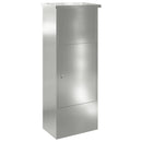vidaXL Csomagzáró doboz Fekete 44,5 x 29 x 110,5 cm Horganyzott acél
