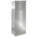vidaXL Csomagzáró doboz Fekete 44,5 x 29 x 110,5 cm Horganyzott acél