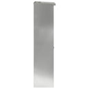 vidaXL Csomagzáró doboz Fekete 44,5 x 29 x 110,5 cm Horganyzott acél