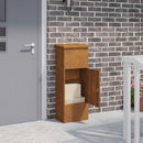 vidaXL Csomagzáró doboz Rozsdás 44,5 x 29 x 110,5 cm Időjárásálló acél