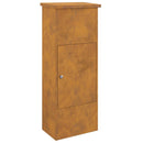 vidaXL Csomagzáró doboz Rozsdás 44,5 x 29 x 110,5 cm Időjárásálló acél
