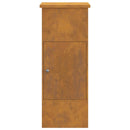 vidaXL Csomagzáró doboz Rozsdás 44,5 x 29 x 110,5 cm Időjárásálló acél