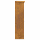 vidaXL Csomagzáró doboz Rozsdás 44,5 x 29 x 110,5 cm Időjárásálló acél