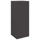 vidaXL Csomagzáró doboz tárolóval ajtóval Fekete 41 x 38 x 103 cm Acél