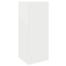 vidaXL Csomagzáró doboz tárolóval ajtóval Fehér 41 x 38 x 103 cm Acél