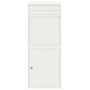 vidaXL Csomagzáró doboz tárolóval ajtóval Fehér 41 x 38 x 103 cm Acél
