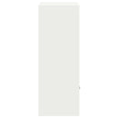 vidaXL Csomagzáró doboz tárolóval ajtóval Fehér 41 x 38 x 103 cm Acél