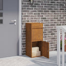 vidaXL Csomagzáró doboz Rozsdás 41 x 38 x 103 cm Időjárásálló acél