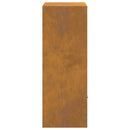 vidaXL Csomagzáró doboz Rozsdás 41 x 38 x 103 cm Időjárásálló acél