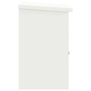 vidaXL Csomagzáró doboz tárolóval ajtóval Fehér 47,5 x 38 x 59 cm Acél