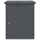 vidaXL Csomagzáró doboz tárolóval Antracit 47.5 x 38 x 59 cm Acél