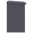 vidaXL Csomagzáró doboz tárolóval Antracit 47.5 x 38 x 59 cm Acél