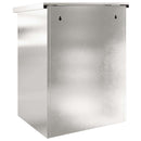 vidaXL Csomagzáró doboz Fekete 44 x 35 x 59 cm Rozsdamentes acél