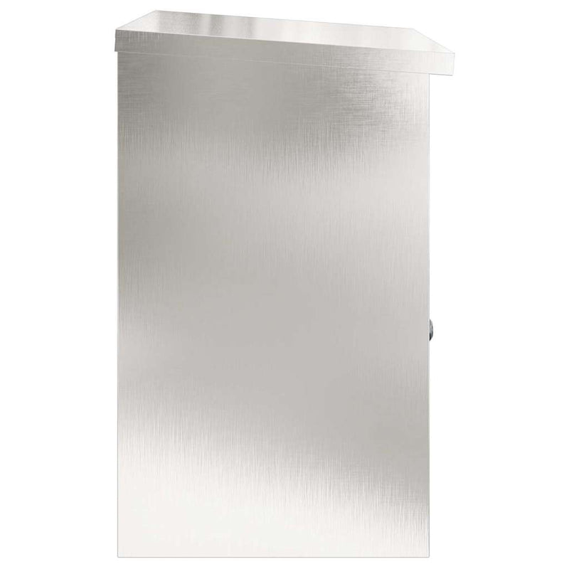 vidaXL Csomagzáró doboz Fekete 44 x 35 x 59 cm Rozsdamentes acél