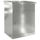 vidaXL Csomagzáró doboz Fekete 47.5 x 38 x 59 cm Horganyzott acél