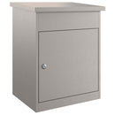 vidaXL Csomagzáró doboz Rozsdás 44 x 35 x 59 cm időjárásálló acél