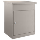 vidaXL Csomagzáró doboz Rozsdás 47,5 x 38 x 59 cm Időjárásálló acél