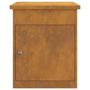 vidaXL Csomagzáró doboz Rozsdás 44 x 35 x 59 cm időjárásálló acél