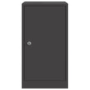 vidaXL postaláda Fekete 30 x 23 x 55 cm Acél