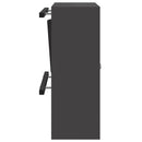 vidaXL postaláda Fekete 30 x 23 x 55 cm Acél