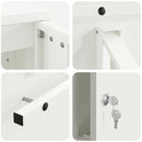 vidaXL postaláda Fehér 30 x 23 x 55 cm Acél