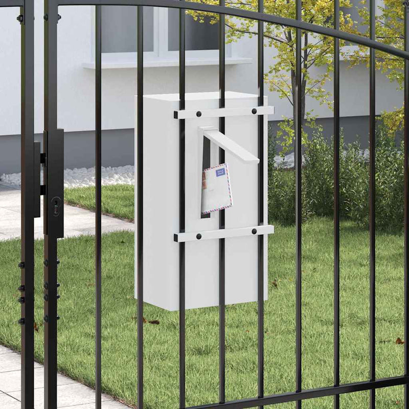 vidaXL postaláda Fehér 30 x 23 x 55 cm Acél