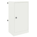 vidaXL postaláda tárolóval ajtóval zárral Fehér 30 x 20 x 55 cm Acél