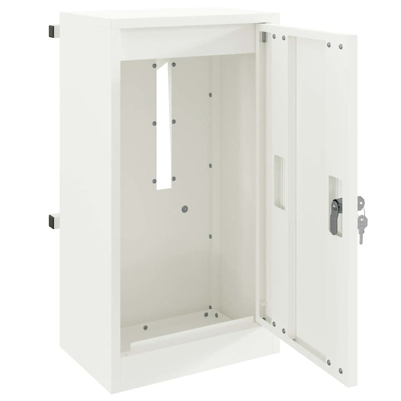 vidaXL postaláda Fehér 30 x 23 x 55 cm Acél