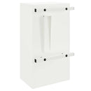 vidaXL postaláda tárolóval ajtóval zárral Fehér 30 x 20 x 55 cm Acél