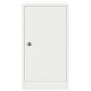 vidaXL postaláda tárolóval ajtóval zárral Fehér 30 x 20 x 55 cm Acél