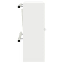 vidaXL postaláda tárolóval ajtóval zárral Fehér 30 x 20 x 55 cm Acél