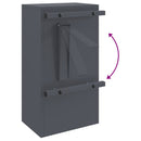 vidaXL postaláda Antracit 30 x 23 x 55 cm Acél