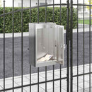 vidaXL postaláda Fekete 30 x 23 x 55 cm Rozsdamentes acél