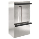 vidaXL postaláda Fekete 30 x 23 x 55 cm Rozsdamentes acél