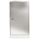 vidaXL postaláda Fekete 30 x 23 x 55 cm Rozsdamentes acél