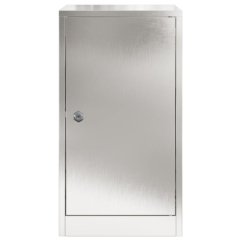 vidaXL postaláda Fekete 30 x 23 x 55 cm Rozsdamentes acél