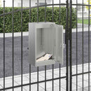 vidaXL postaláda tárolóval Fekete 30 x 20 x 55 cm Horganyzott acél
