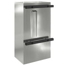 vidaXL postaláda tárolóval Fekete 30 x 20 x 55 cm Horganyzott acél