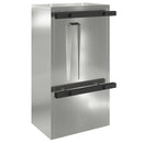 vidaXL postaláda Fekete 30 x 23 x 55 cm Horganyzott acél