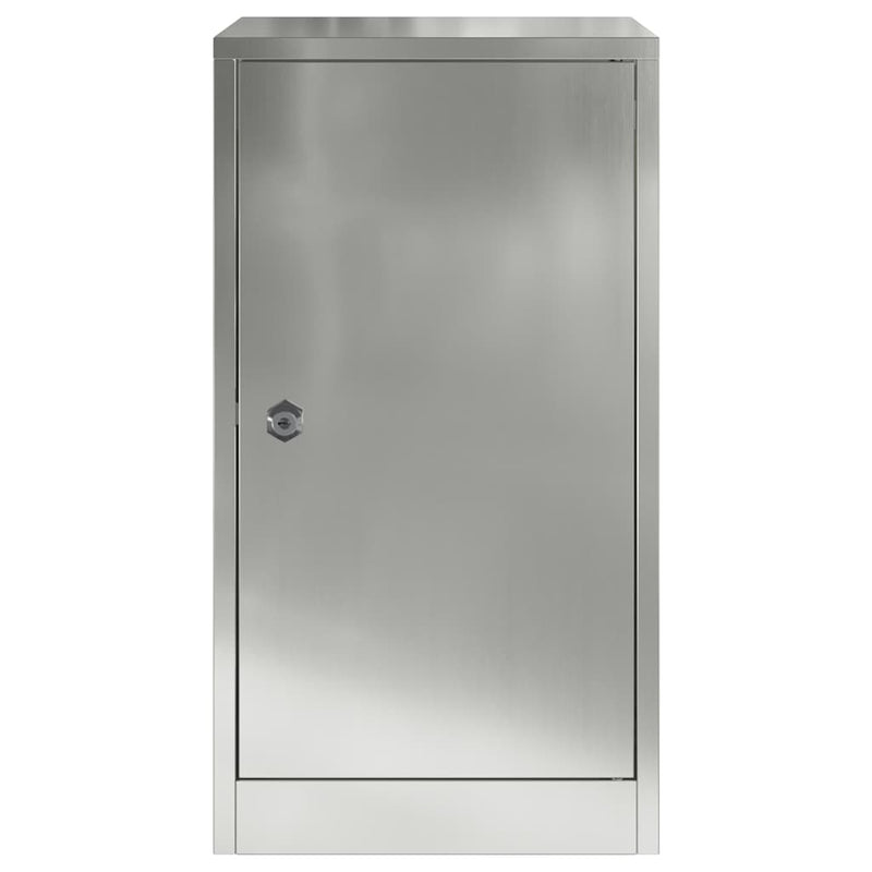 vidaXL postaláda Fekete 30 x 23 x 55 cm Horganyzott acél