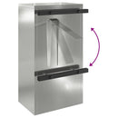 vidaXL postaláda Fekete 30 x 23 x 55 cm Horganyzott acél